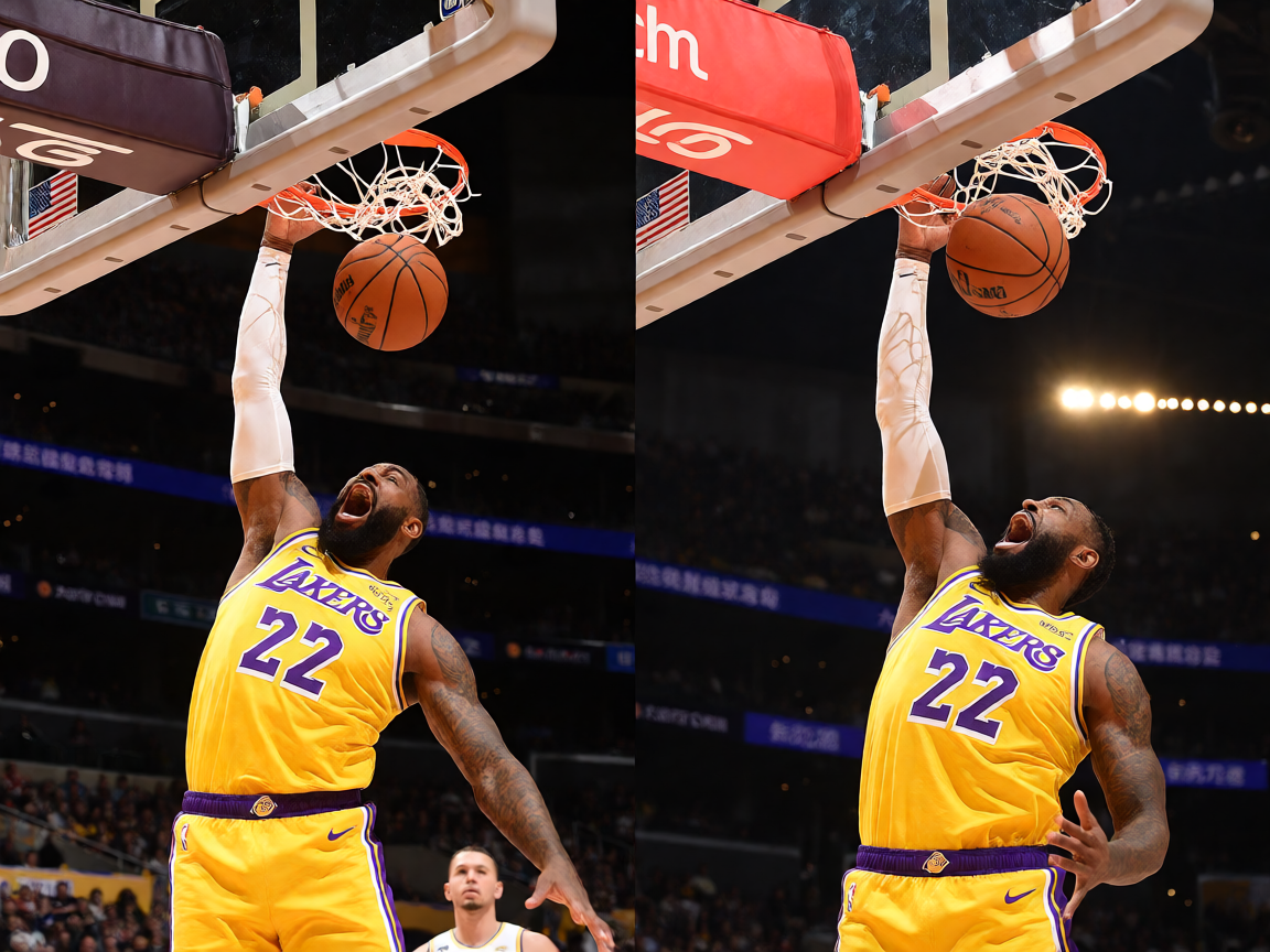 NBA常规赛精彩扣篮瞬间